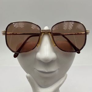 Vintage Berdel Brown Purple Oval Sunglasses Frames Becky